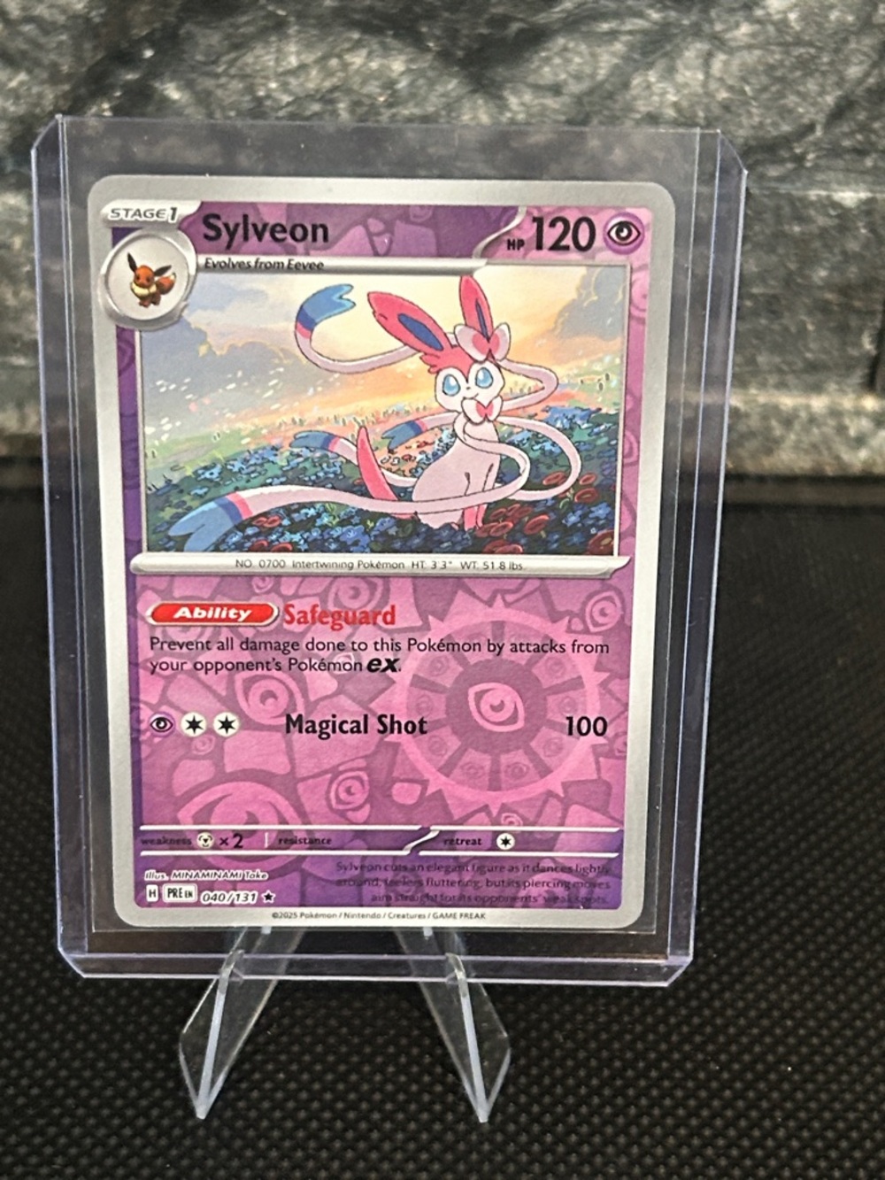 Pokemon Sylveon 040/131 Reverse Holo from Prismatic Evolutions Set M/NM‎